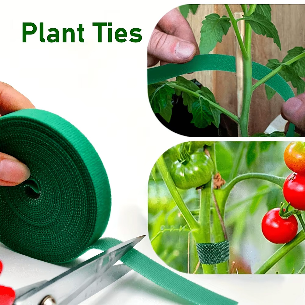 Plant Parenting - 2M Wiederverwendbare Pflanzenbinder Nylon-Gartenband mit Klettverschluss