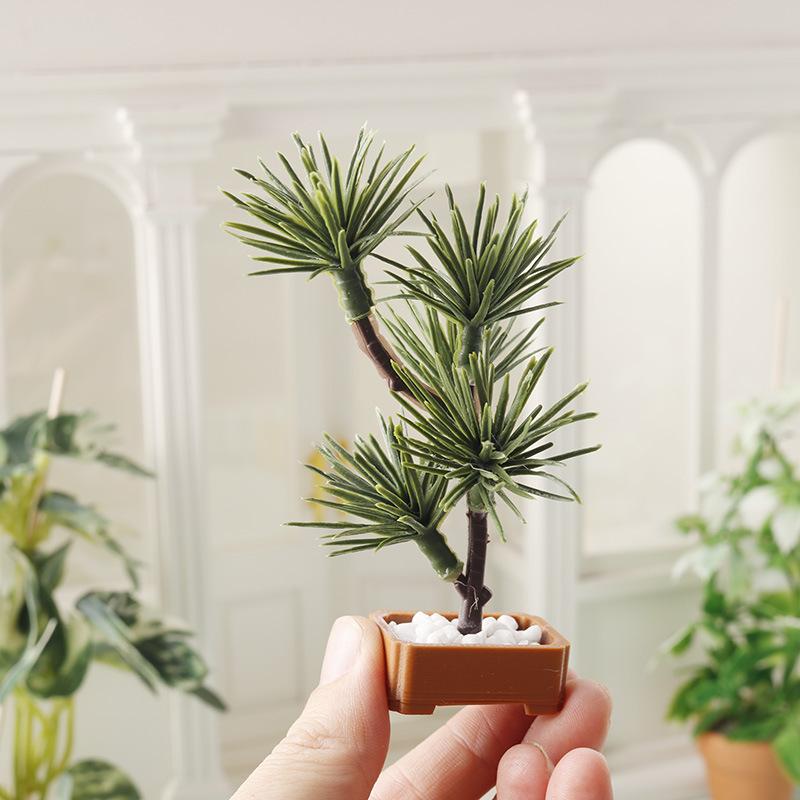 Plant Parenting - 1 Stück 1/12 Puppenhaus Simulierter Kiefernbaum