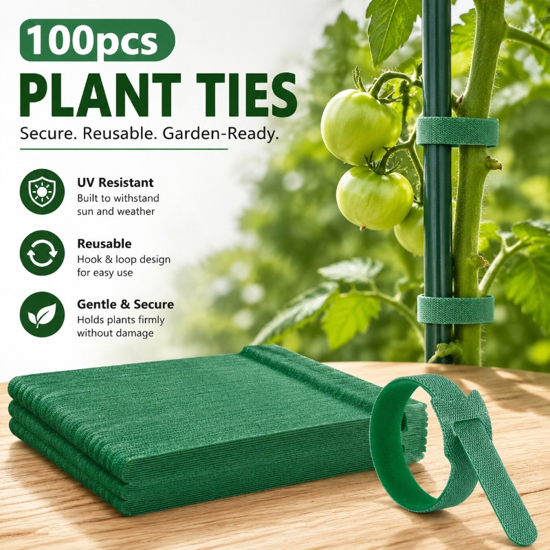 Plant Parenting - 100 Stück UV-beständige Wiederverwendbare Nylon-Pflanzenbinder mit